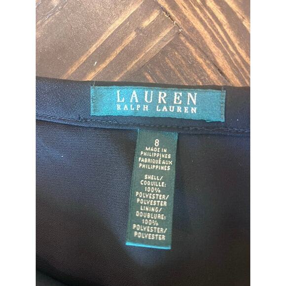 Ralph Lauren Neutral Black Tiered Skirt Women 8 Minimalist Preppy Whimsigoth - Picture 2 of 9